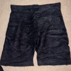 Whitney Simmons fuzzy biker shorts